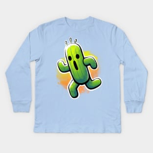 Cactuar - Final Fantasy Creature - Summon Monster Kids Long Sleeve T-Shirt